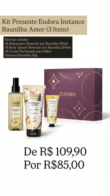 Kits de perfumaria e cosméticos